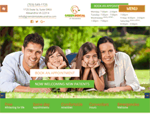 Tablet Screenshot of greendentalalexandria.com